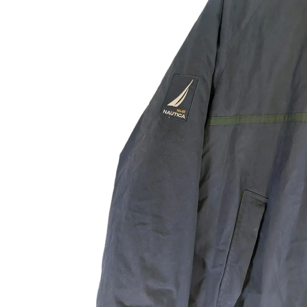 Vintage Nautica Jacket Mens Xxl Reversible‎ Duck Down Puffer Coat Outdoor